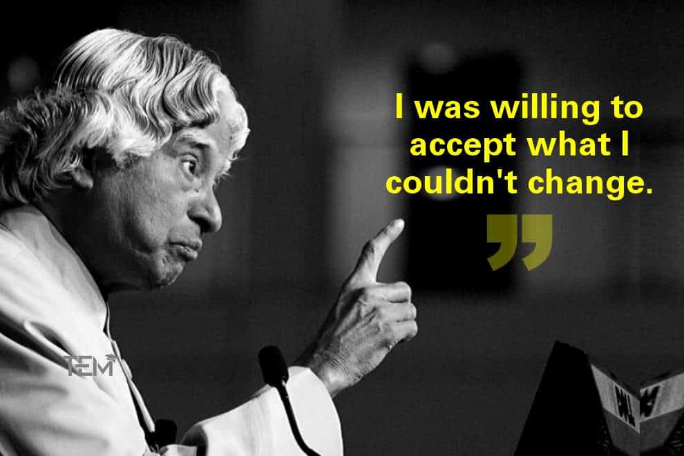 APJ Abdul Kalam Quotes accept 