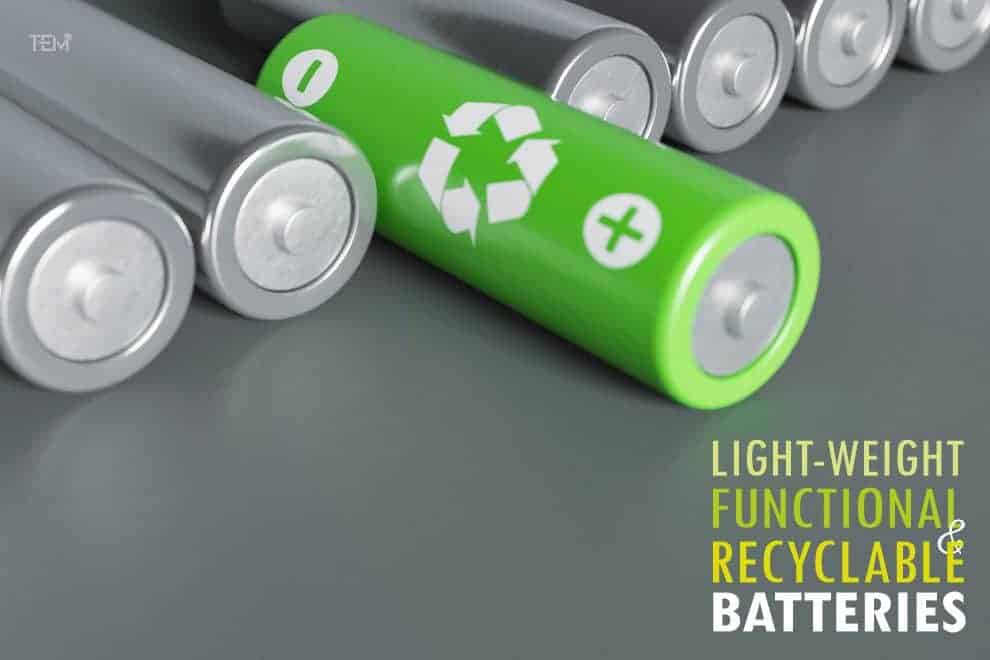 Functional and Recyclable Batteries