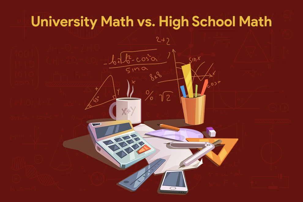 University Math vs. High School Math
