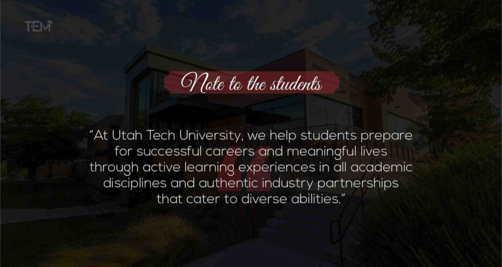 Quote: Utah Tech University